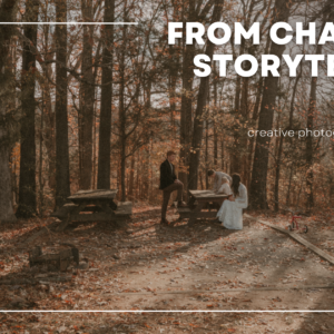 Family storytelling photo session in wooded park during fall with candid moments and natural movement