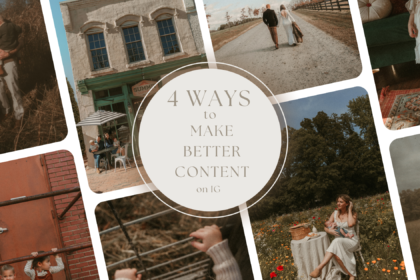 Four ways to make better Instagram content for photographers using storytelling and lifestyle imagery